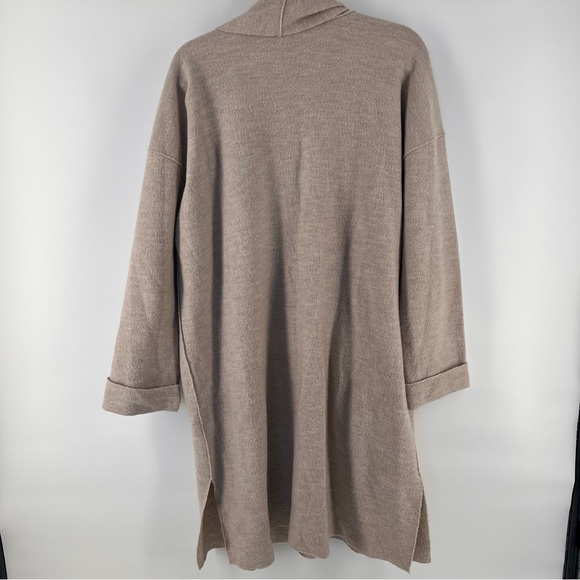 Eileen Fisher Lightweight Boiled Wool Coat in Responsible Wool - Size Large EUC - Picture 6 of 10
